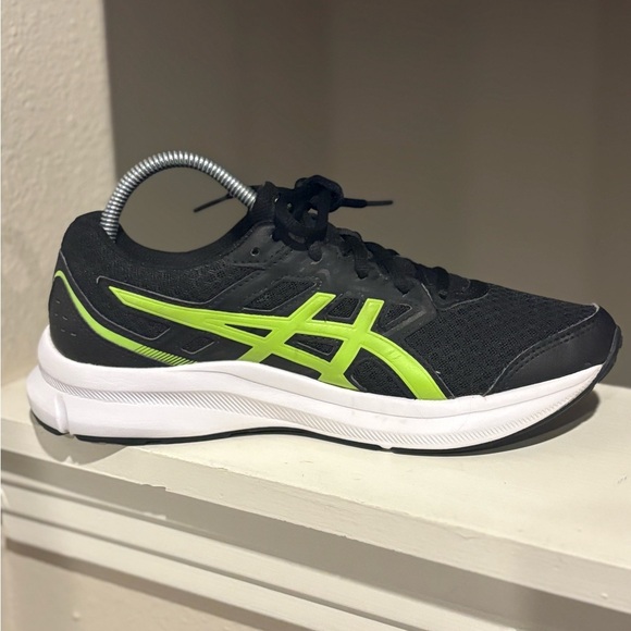 Asics Jolt 3 Black Green Running Shoes Sneakers 1014A203 Mens Sz 7 - Picture 5 of 8